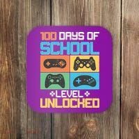 100 Days Of School Level Unlocked Video Game Fan Coaster thumb 0