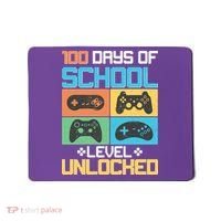 100 Days Of School Level Unlocked Video Game Fan Mousepad thumb 0