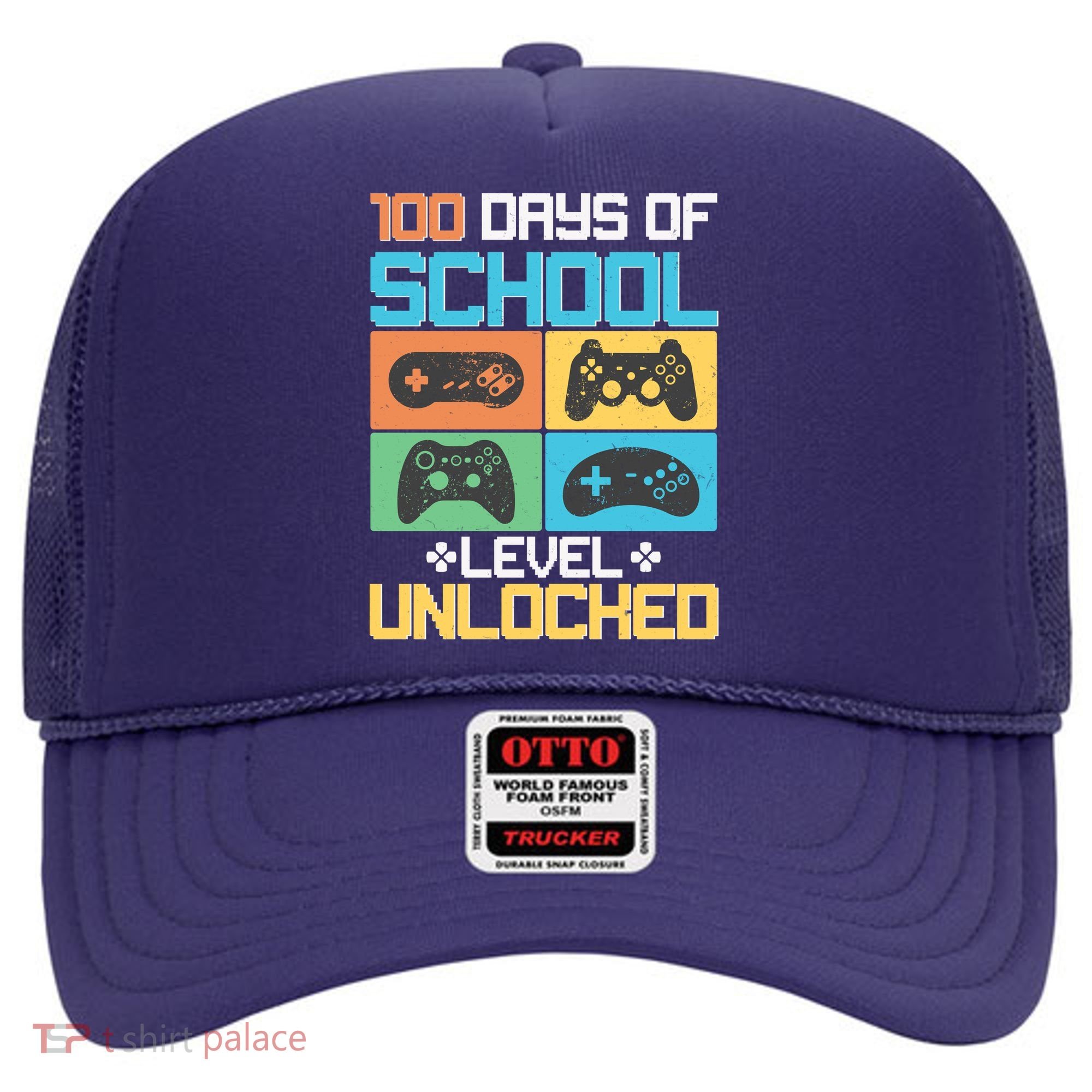 100 Days Of School Level Unlocked Video Game Fan Hat