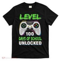 100th Day Of School Video Games Boy Gift Gamer T-Shirt thumb 0