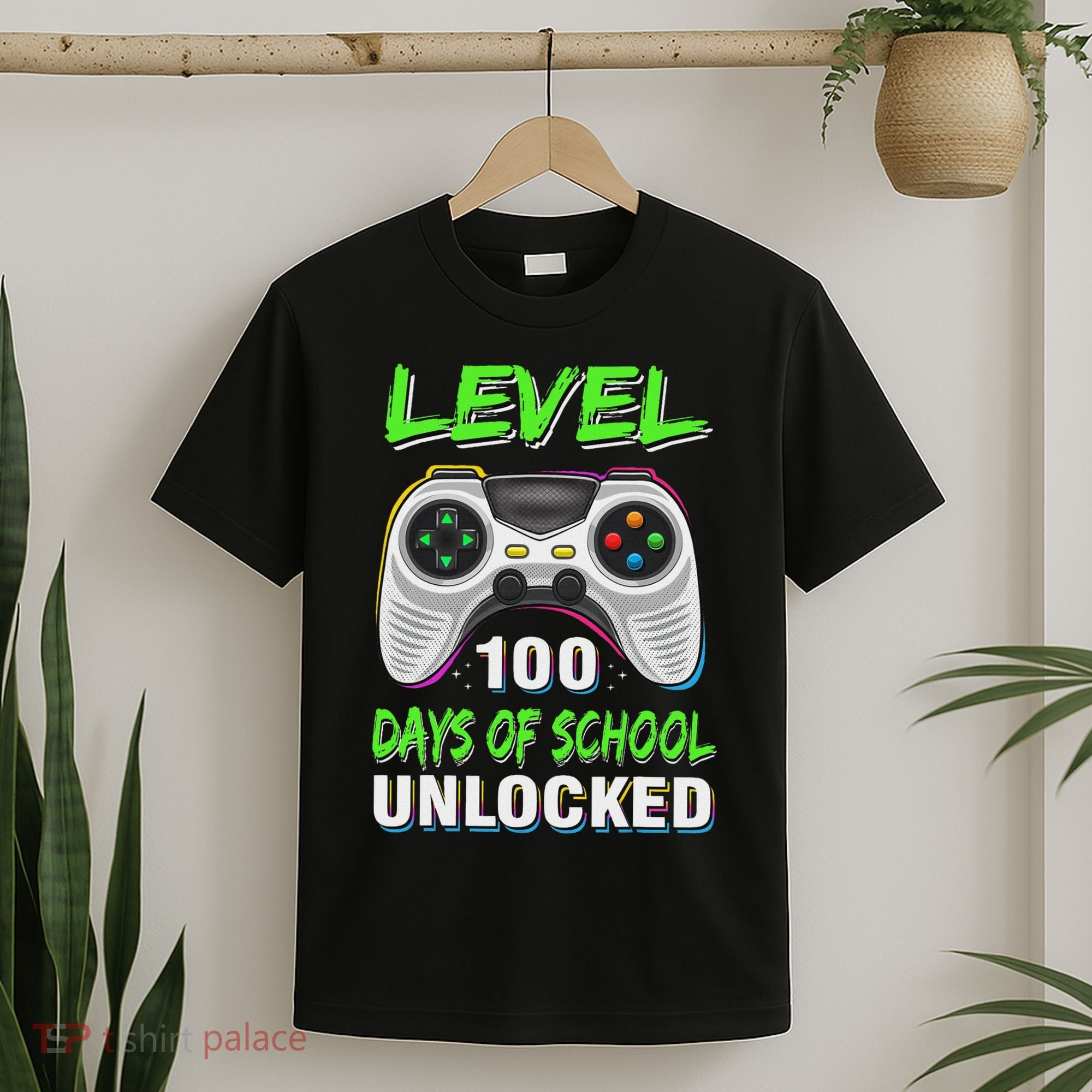 100th Day Of School Video Games Boy Gift Gamer T-Shirt