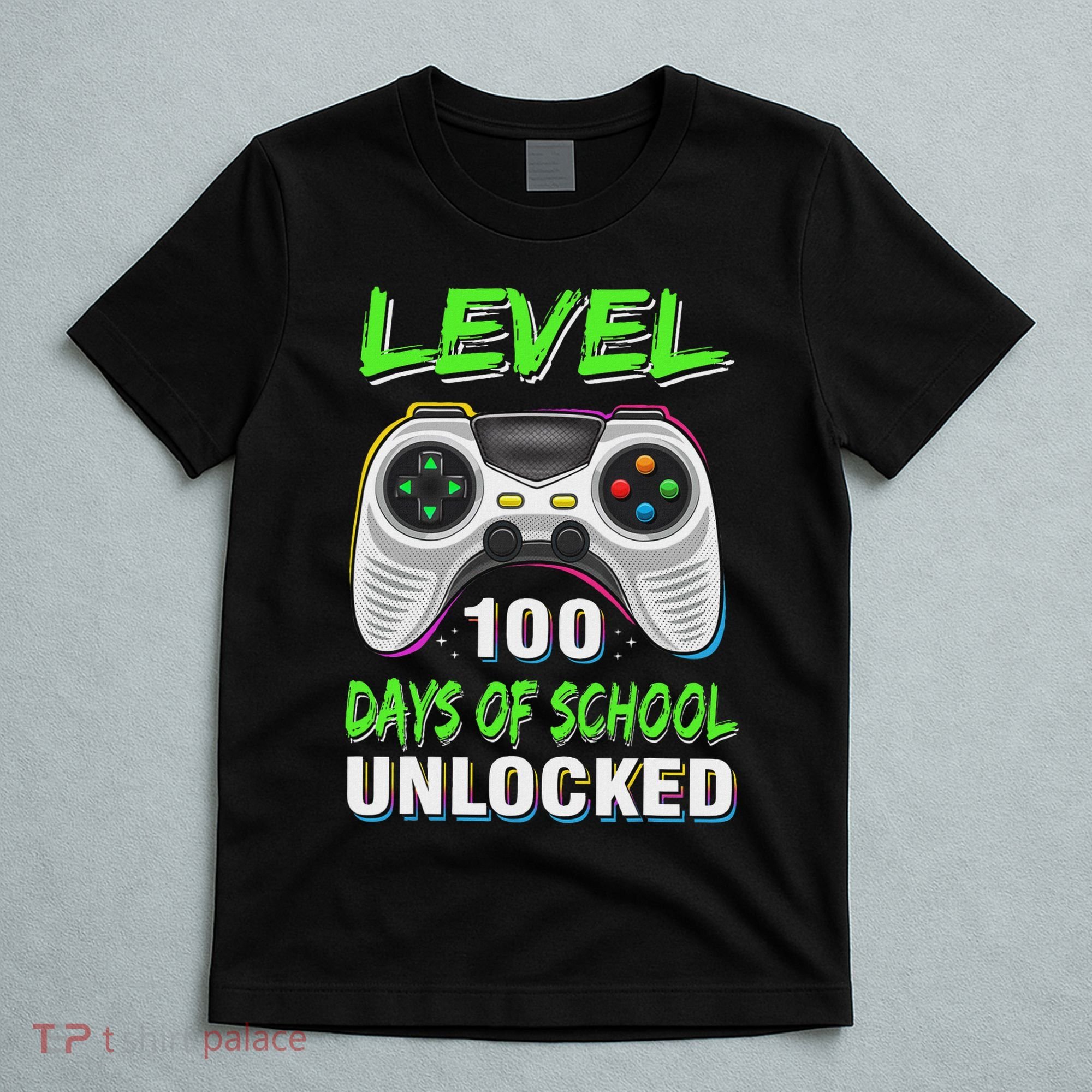 100th Day Of School Video Games Boy Gift Gamer T-Shirt