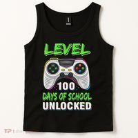 100th Day Of School Video Games Boy Gift Gamer Tank Top thumb 2