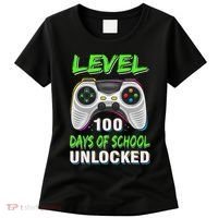 100th Day Of School Video Games Boy Gift Gamer Women's T-Shirt thumb 0
