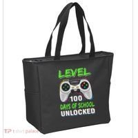 100th Day Of School Video Games Boy Gift Gamer Tote Bag thumb 2