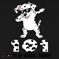 101 Days Of School Dabbing Dalmation Dog Teachers Coaster thumb 2
