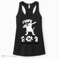 101 Days Of School Dabbing Dalmation Dog Teachers Women's Tank Top thumb 0
