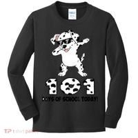 101 Days Of School Dabbing Dalmation Dog Teachers Kids Long Sleeve Shirt thumb 0
