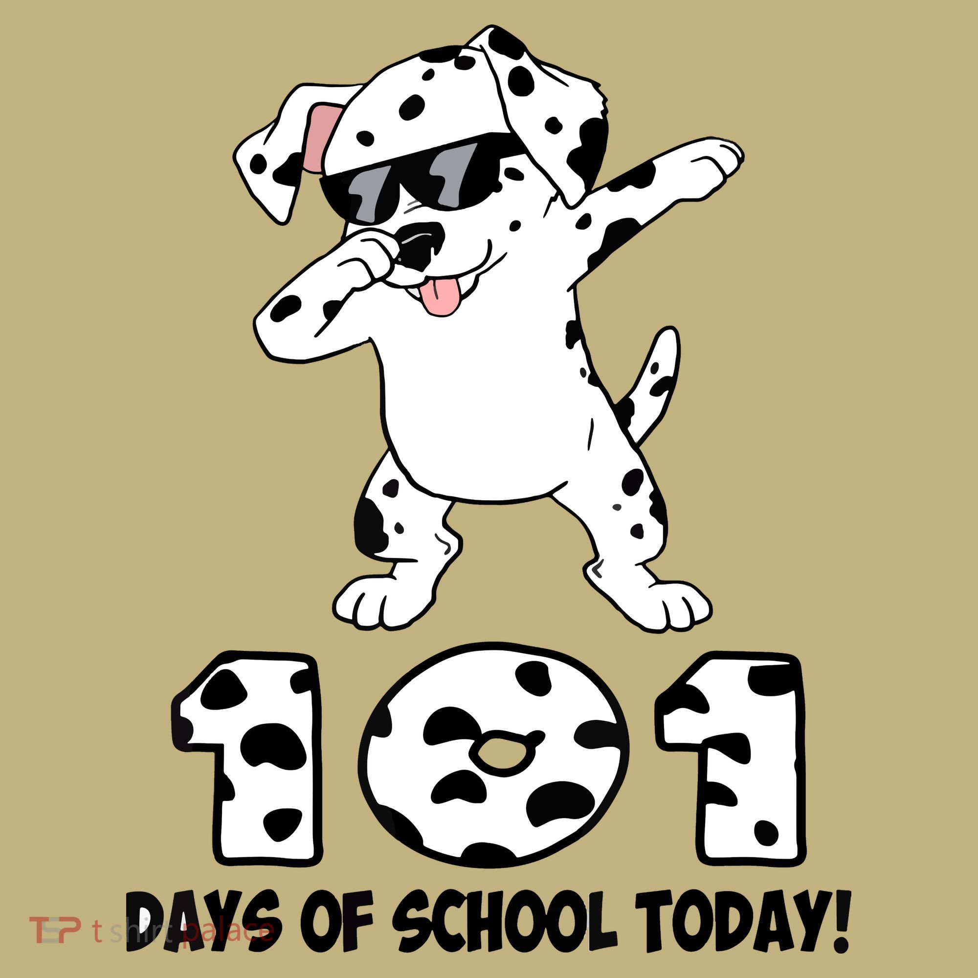 101 Days Of School Dabbing Dalmation Dog Teachers Mousepad