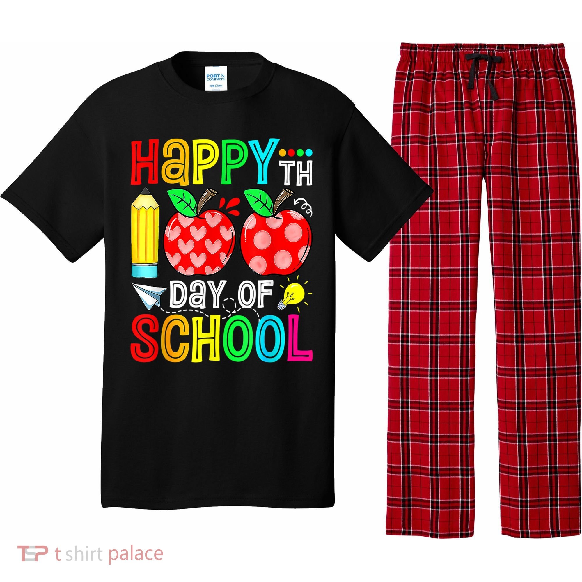 100th Day Of School Teachers Costume 100 Days Students Gift Pajama Set