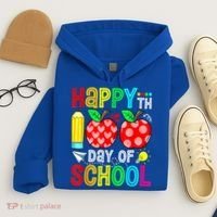 100th Day Of School Teachers Costume 100 Days Students Gift Hoodie thumb 4