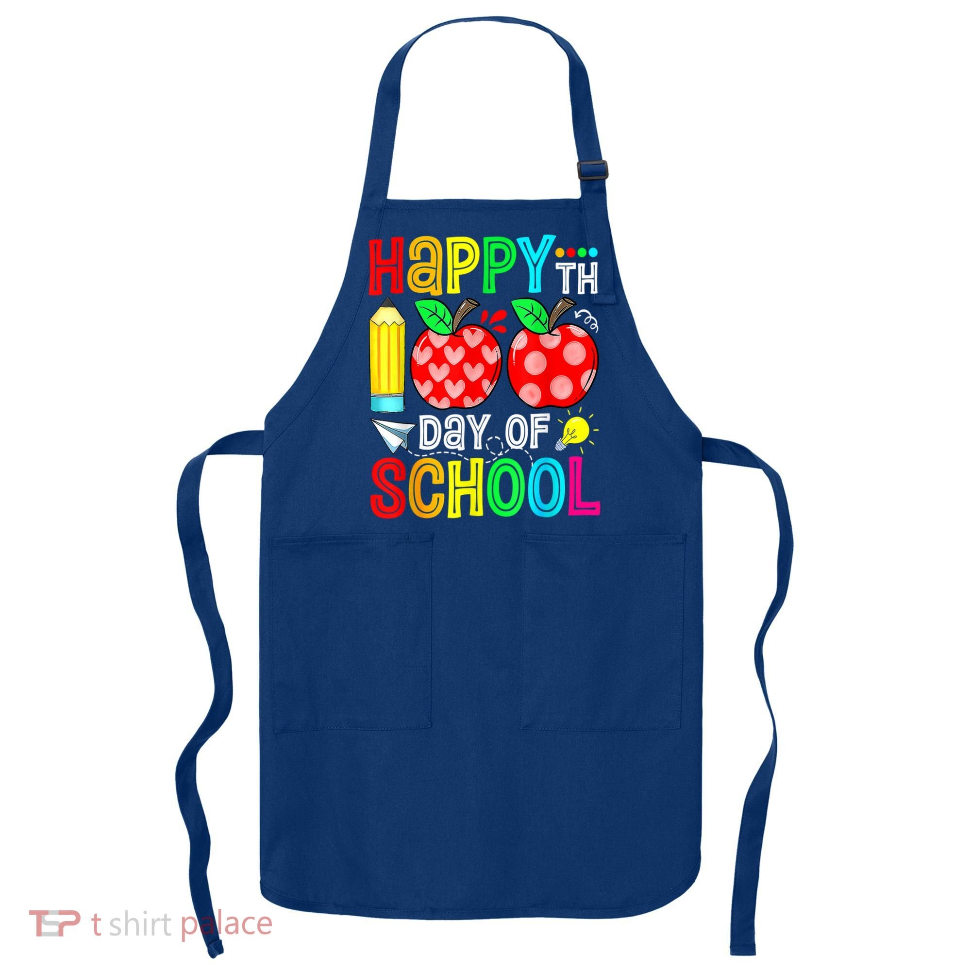 100th Day Of School Teachers Costume 100 Days Students Gift Apron