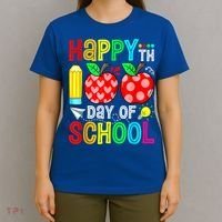 100th Day Of School Teachers Costume 100 Days Students Gift T-Shirt thumb 4