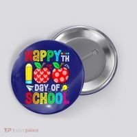 100th Day Of School Teachers Costume 100 Days Students Gift Button thumb 0