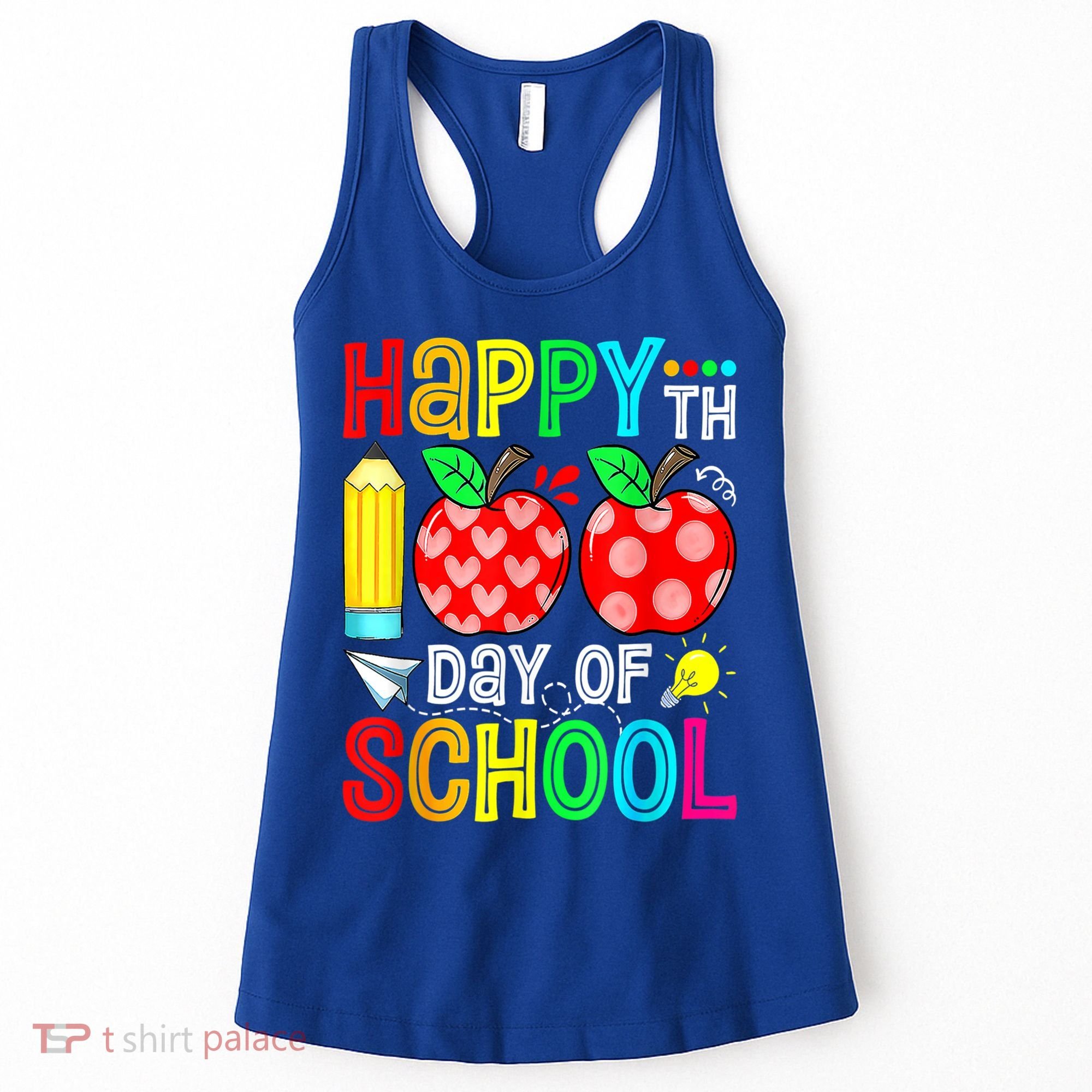 100th Day Of School Teachers Costume 100 Days Students Gift Women's Tank Top