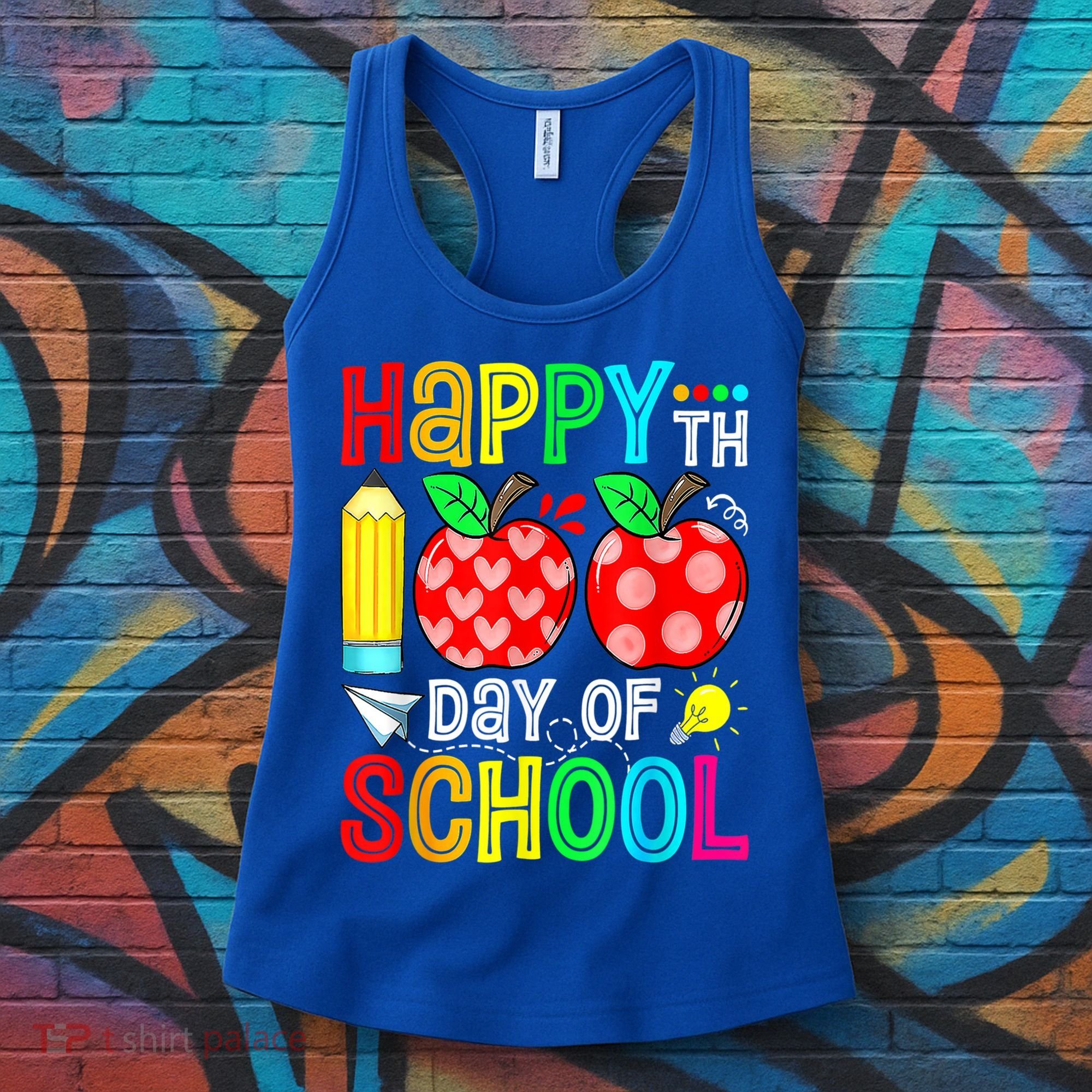 100th Day Of School Teachers Costume 100 Days Students Gift Women's Tank Top