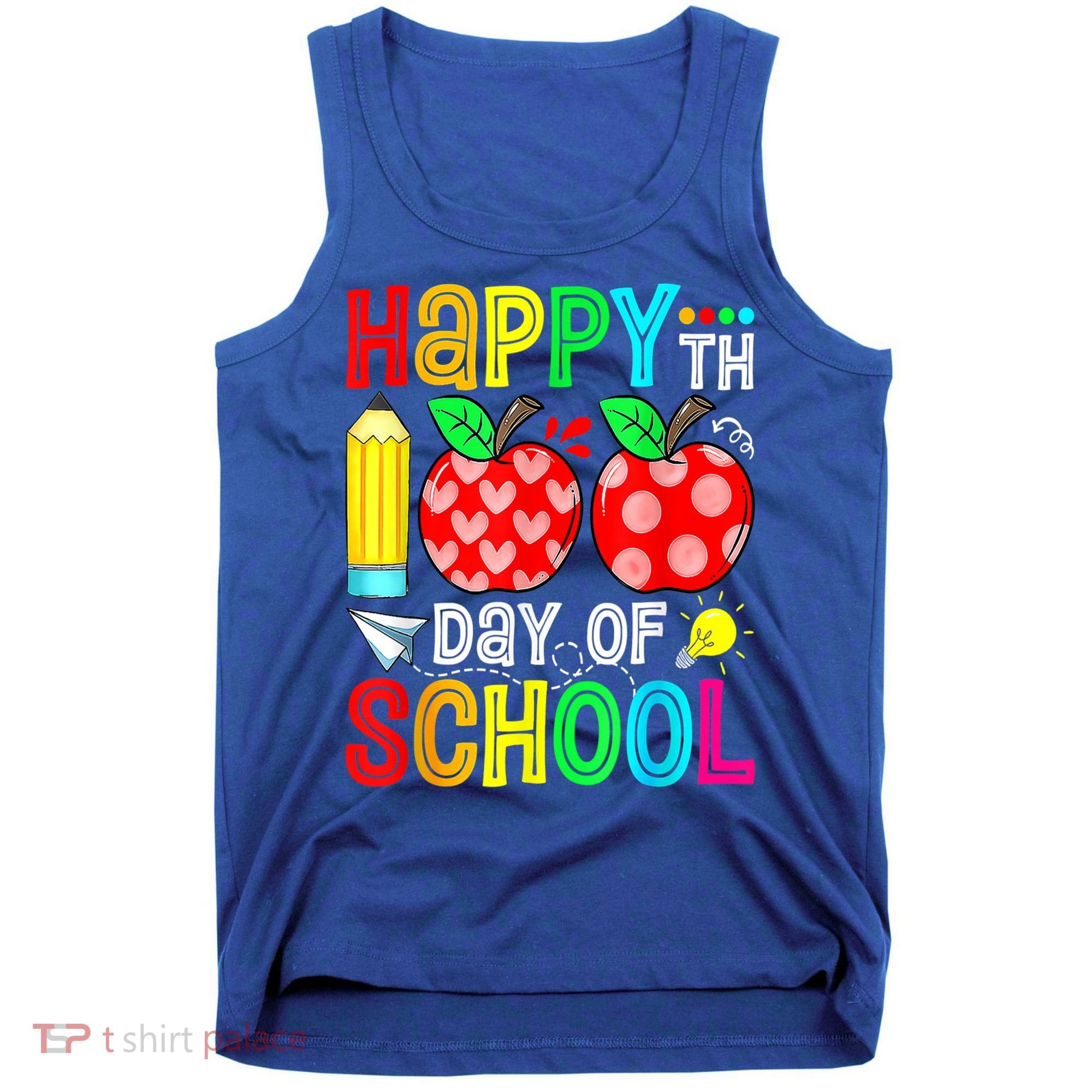 100th Day Of School Teachers Costume 100 Days Students Gift Tank Top