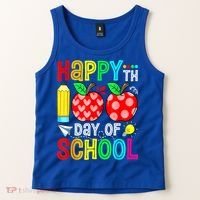 100th Day Of School Teachers Costume 100 Days Students Gift Tank Top thumb 2