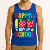 100th Day Of School Teachers Costume 100 Days Students Gift Tank Top thumb 3
