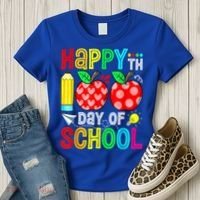 100th Day Of School Teachers Costume 100 Days Students Gift Women's T-Shirt thumb 3