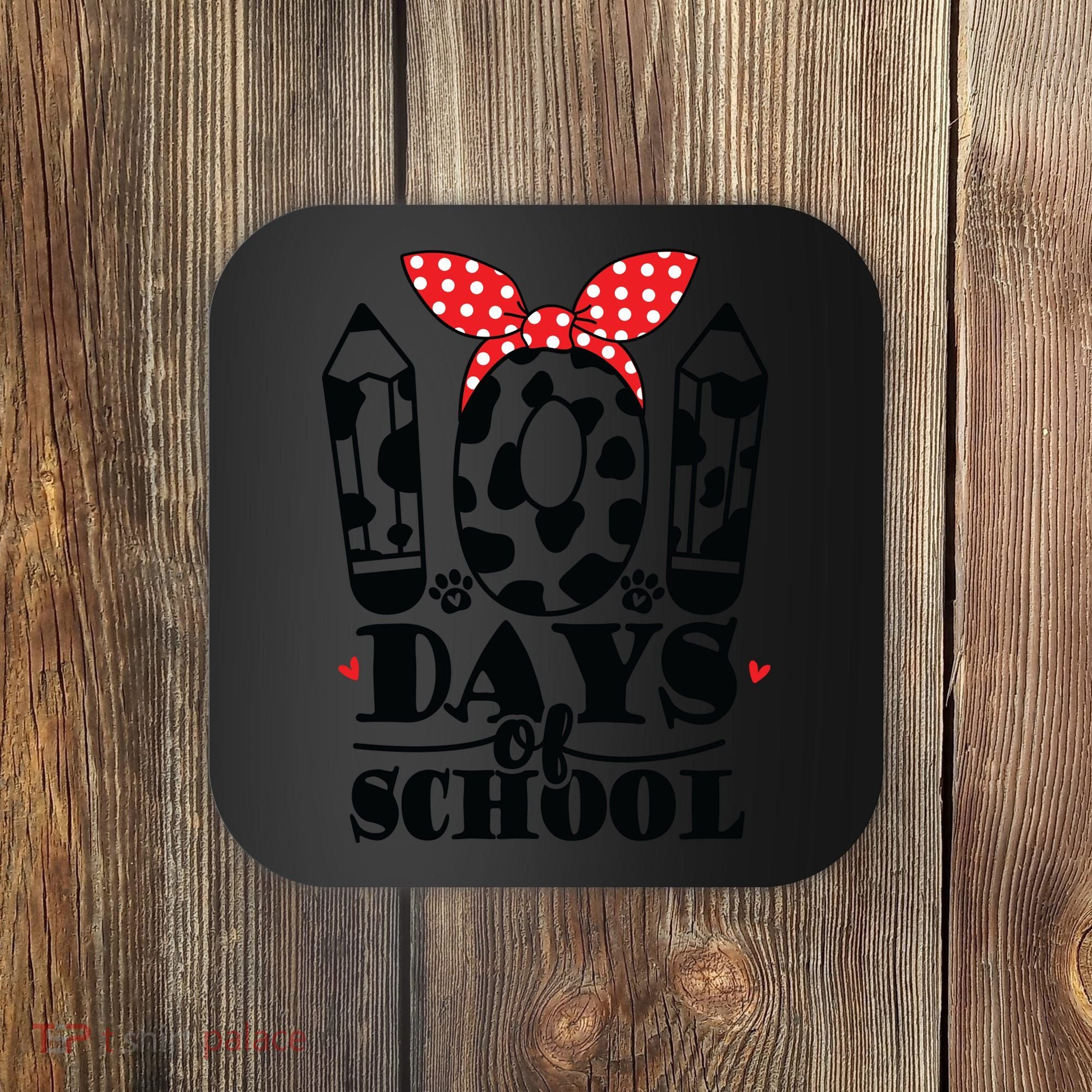101 Days Of School Dalmatian Logo Cute Coaster