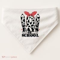 101 Days Of School Dalmatian Logo Cute USA-Made Doggie Bandana thumb 0