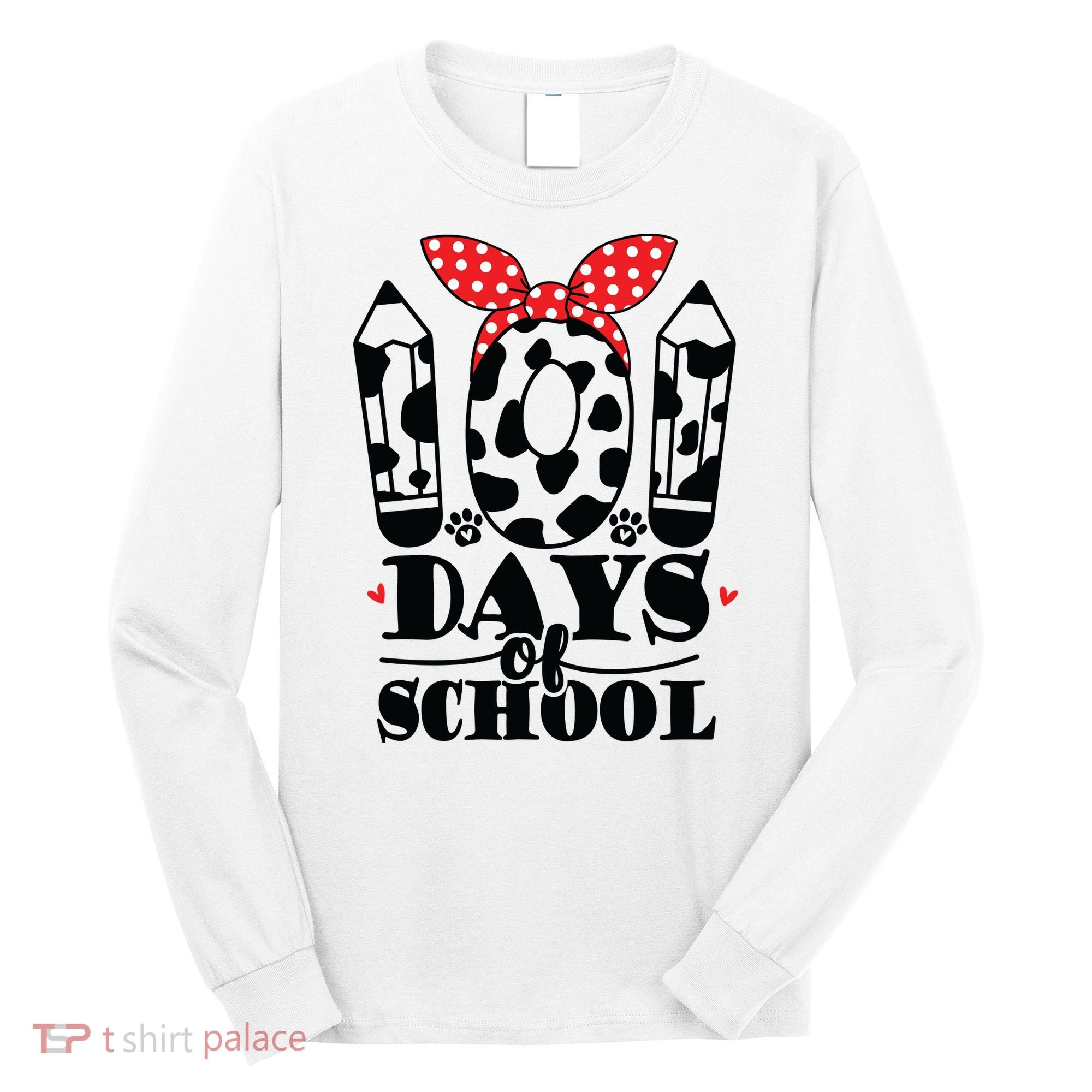 101 Days Of School Dalmatian Logo Cute Long Sleeve Shirt