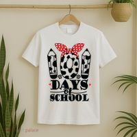 101 Days Of School Dalmatian Logo Cute T-Shirt thumb 2