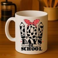 101 Days Of School Dalmatian Logo Cute Coffee Mug thumb 4