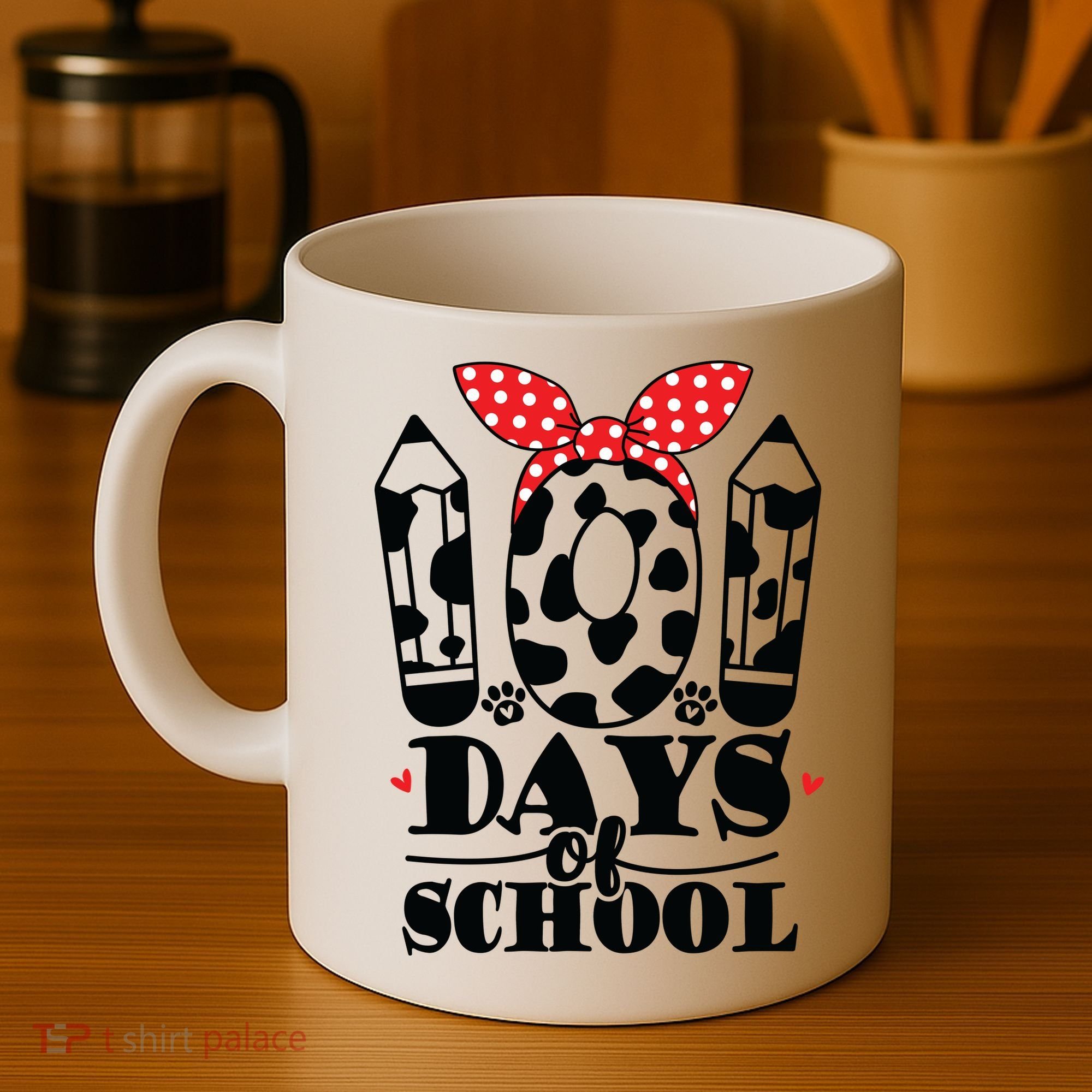 101 Days Of School Dalmatian Logo Cute Coffee Mug