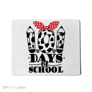 101 Days Of School Dalmatian Logo Cute Mousepad