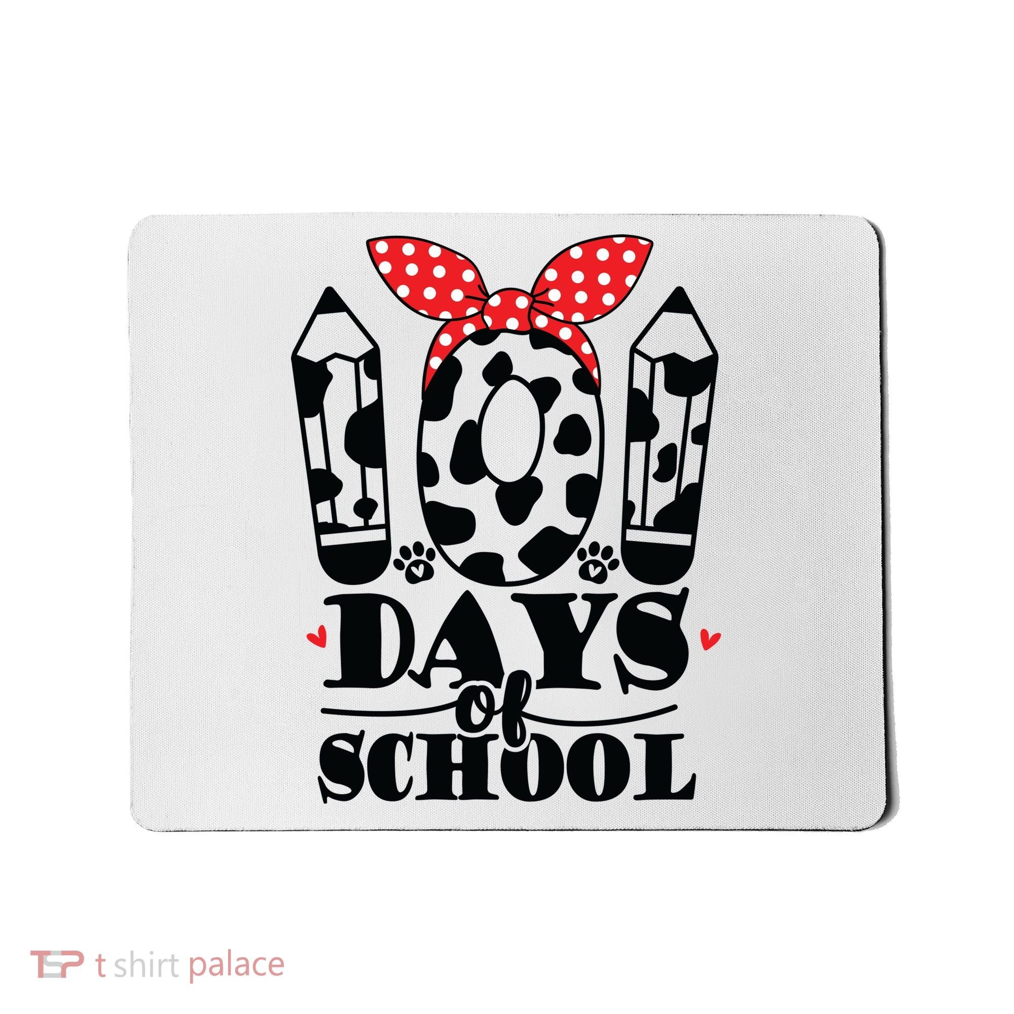 101 Days Of School Dalmatian Logo Cute Mousepad