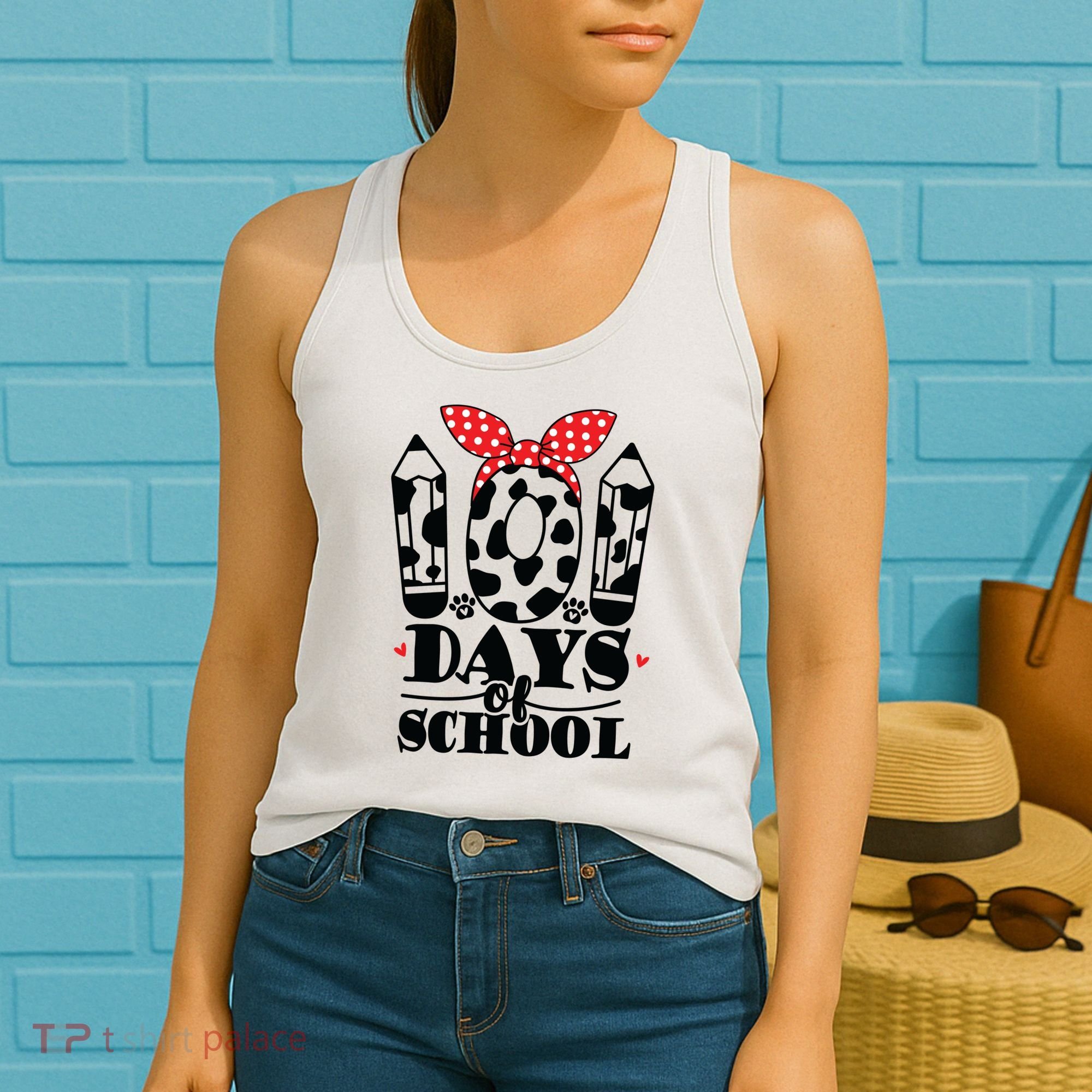101 Days Of School Dalmatian Logo Cute Women's Tank Top