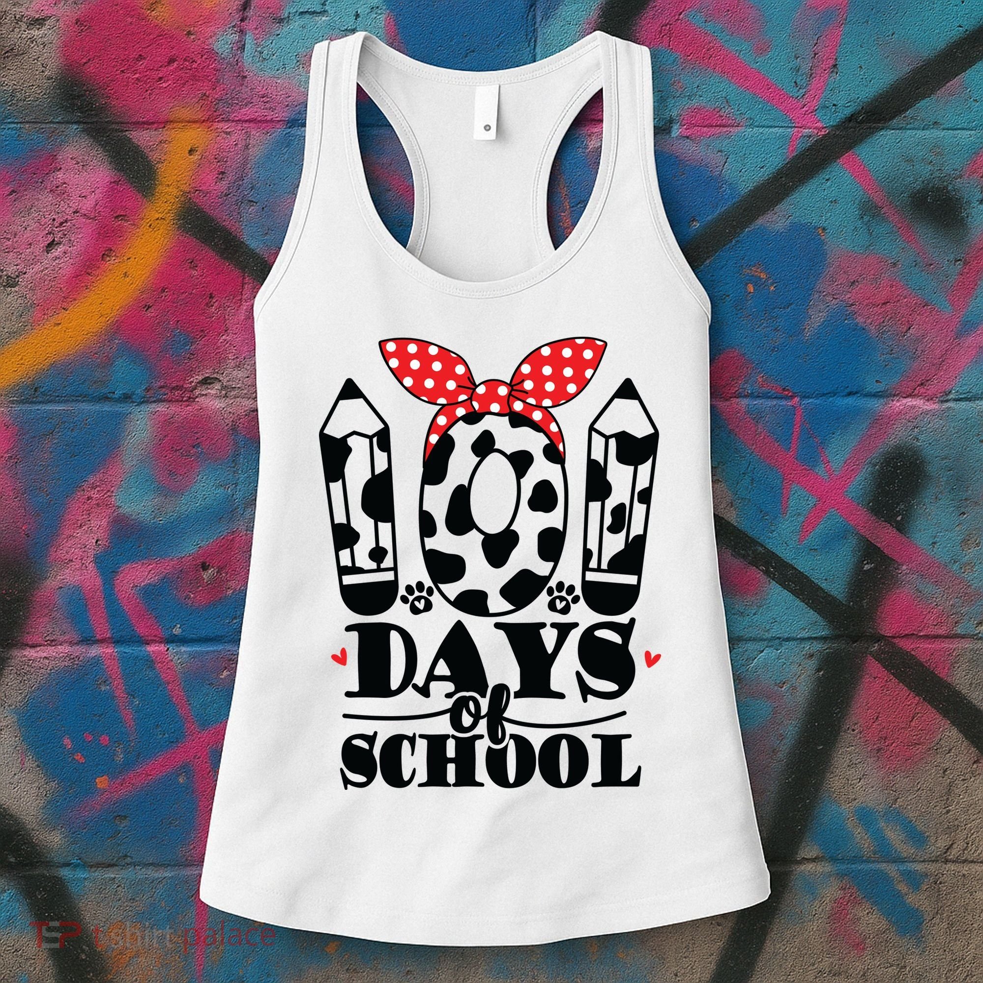 101 Days Of School Dalmatian Logo Cute Women's Tank Top