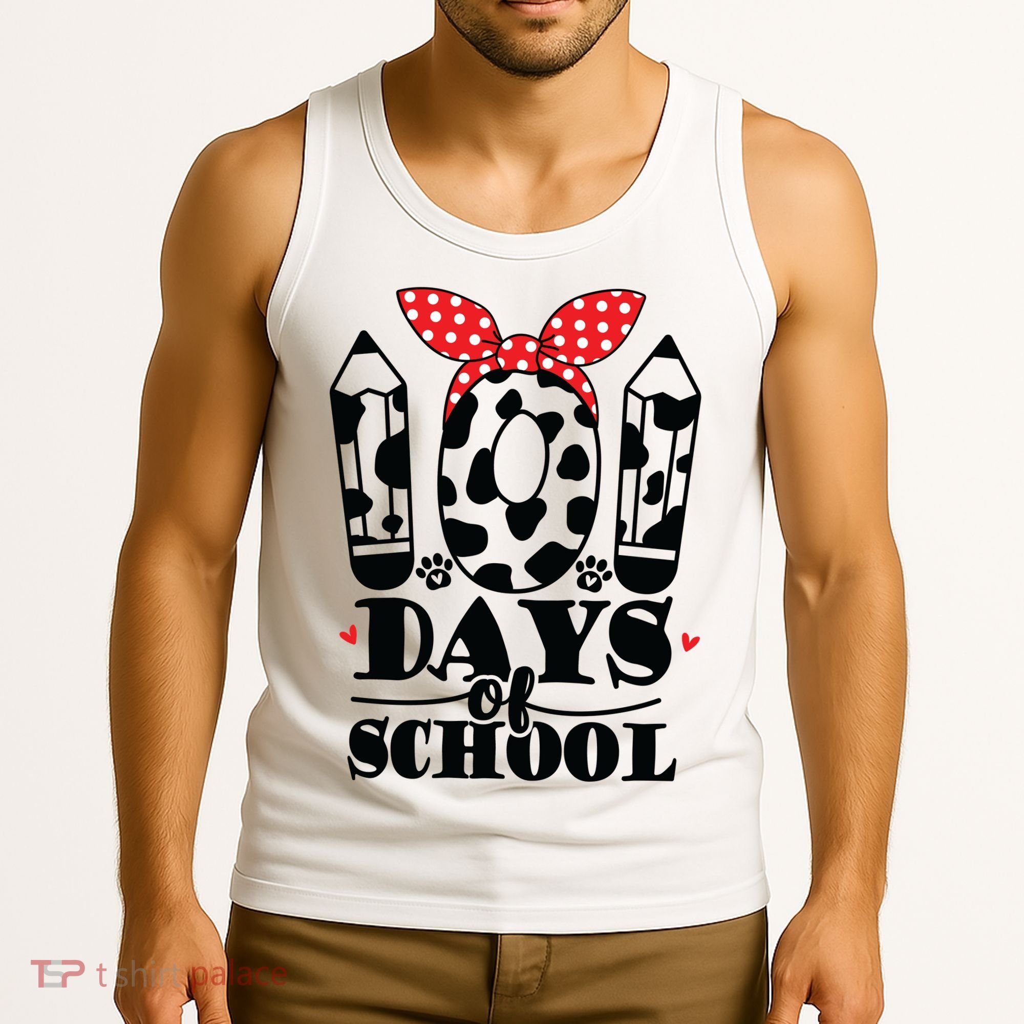 101 Days Of School Dalmatian Logo Cute Tank Top