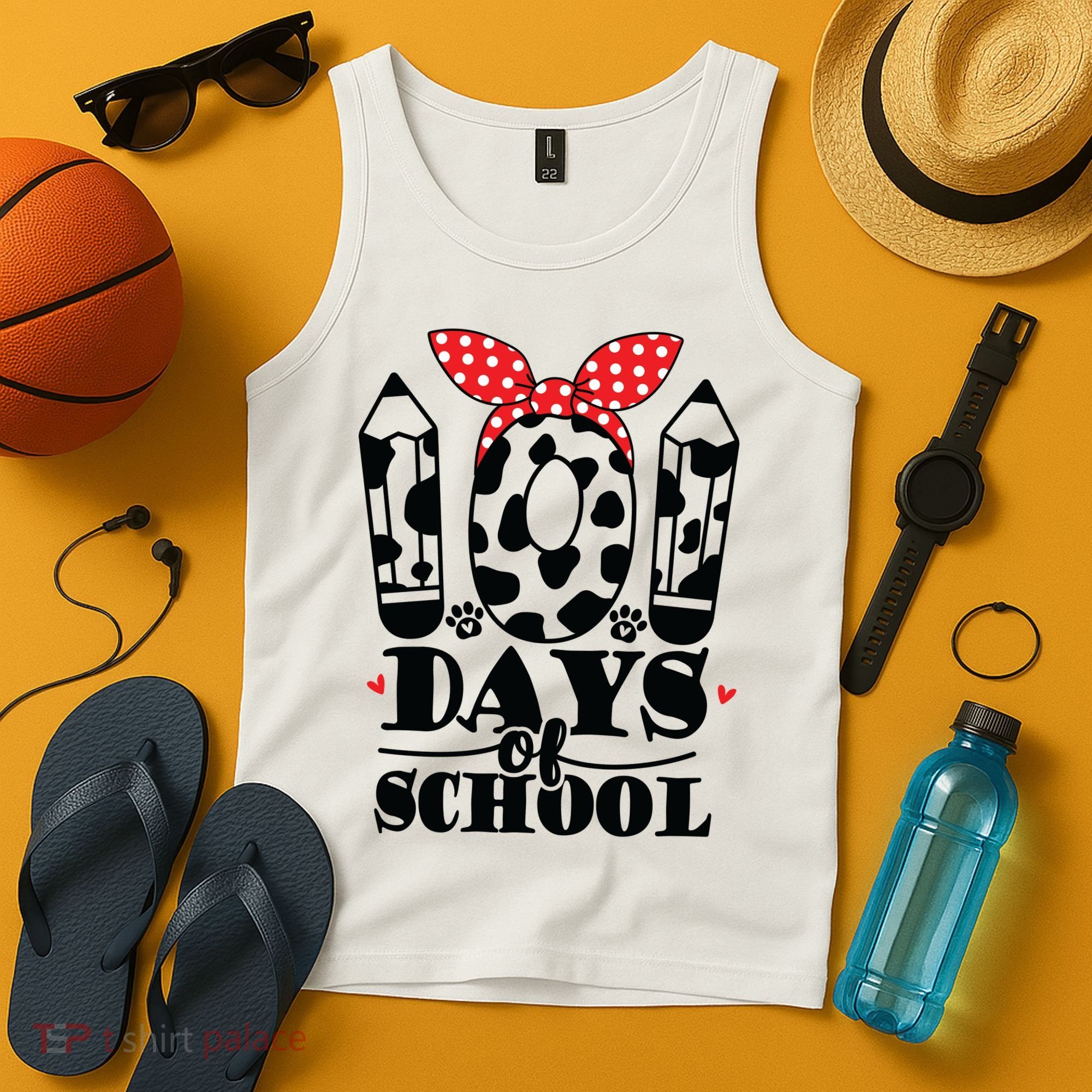 101 Days Of School Dalmatian Logo Cute Tank Top