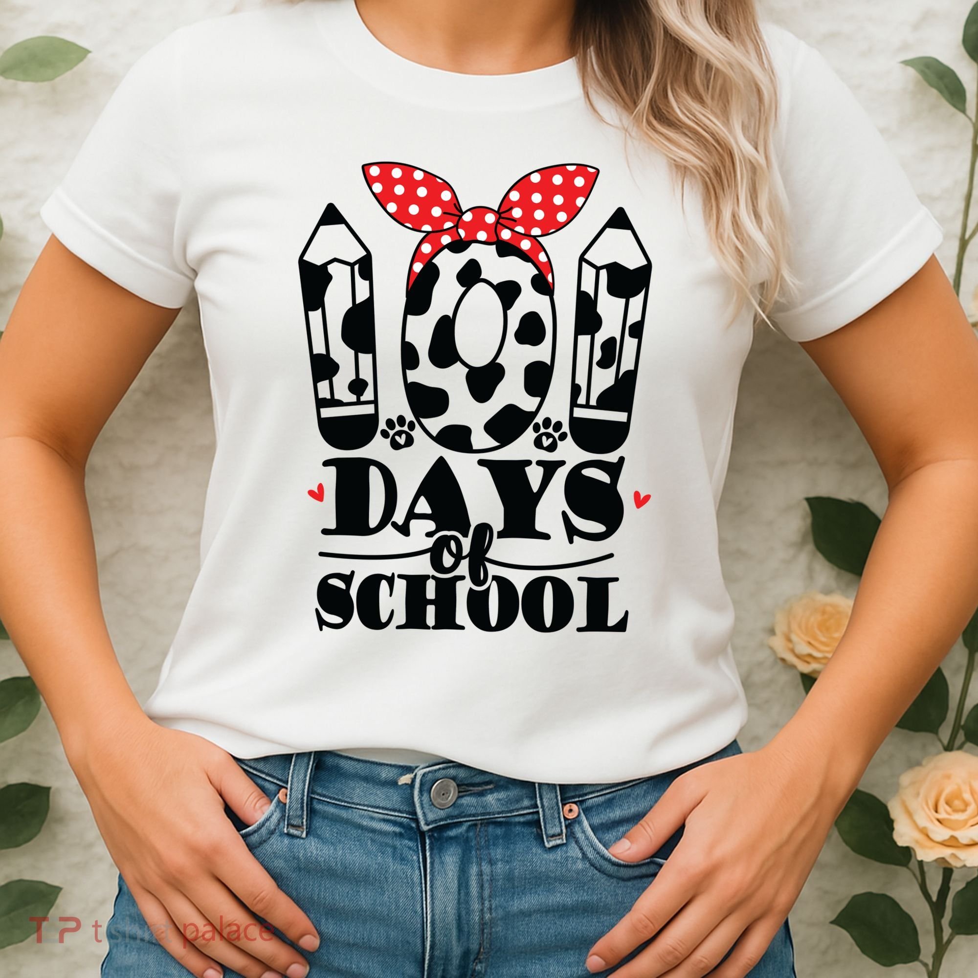 101 Days Of School Dalmatian Logo Cute Women's T-Shirt