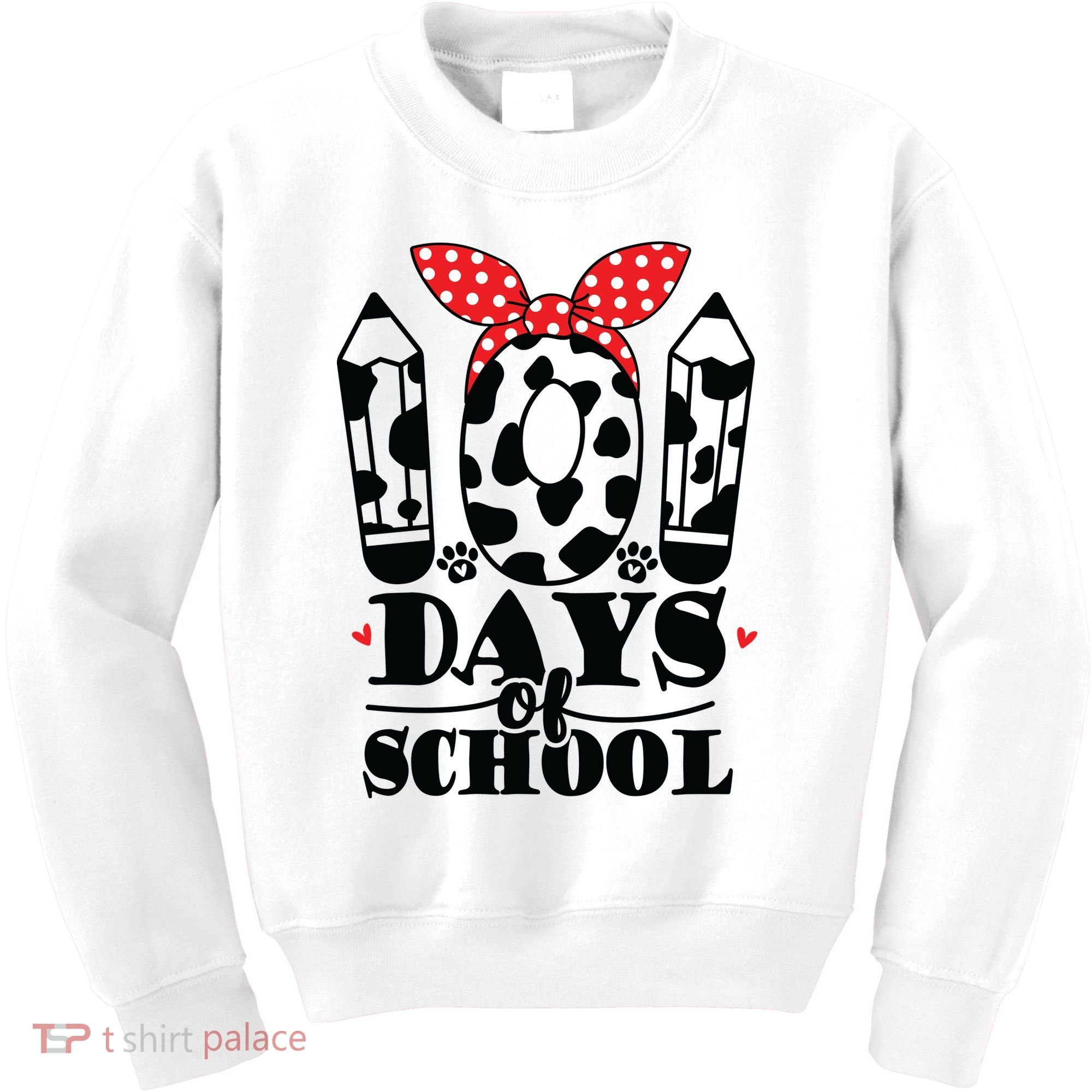 101 Days Of School Dalmatian Logo Cute Kids Sweatshirt