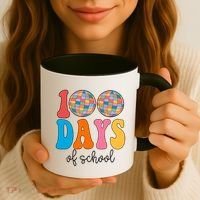 100 Days Of School Disco Celebration Coffee Mug thumb 3