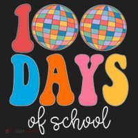 100 Days Of School Disco Celebration Beanie thumb 2