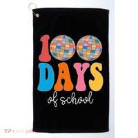 100 Days Of School Disco Celebration Golf Towel thumb 0