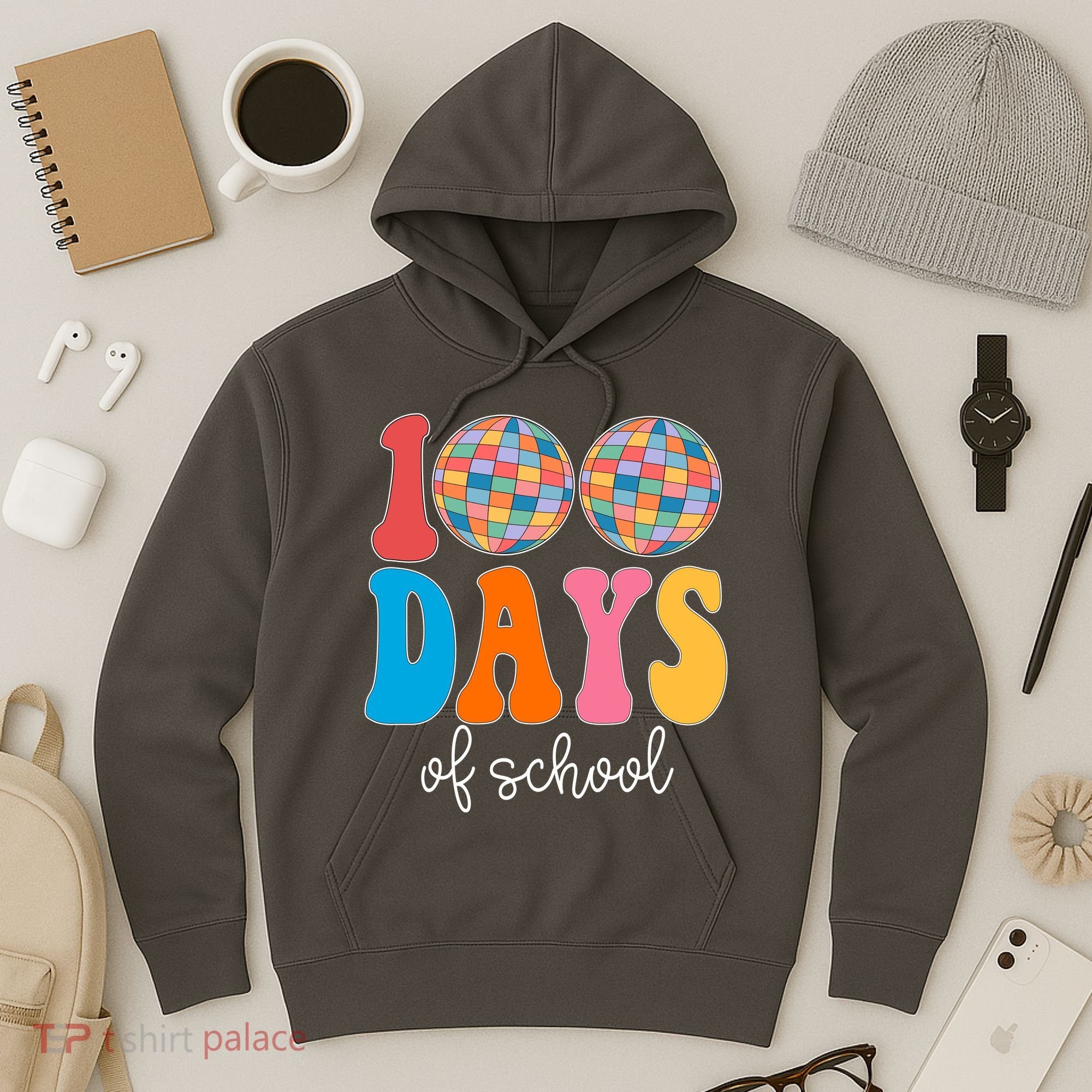 100 Days Of School Disco Celebration Hoodie