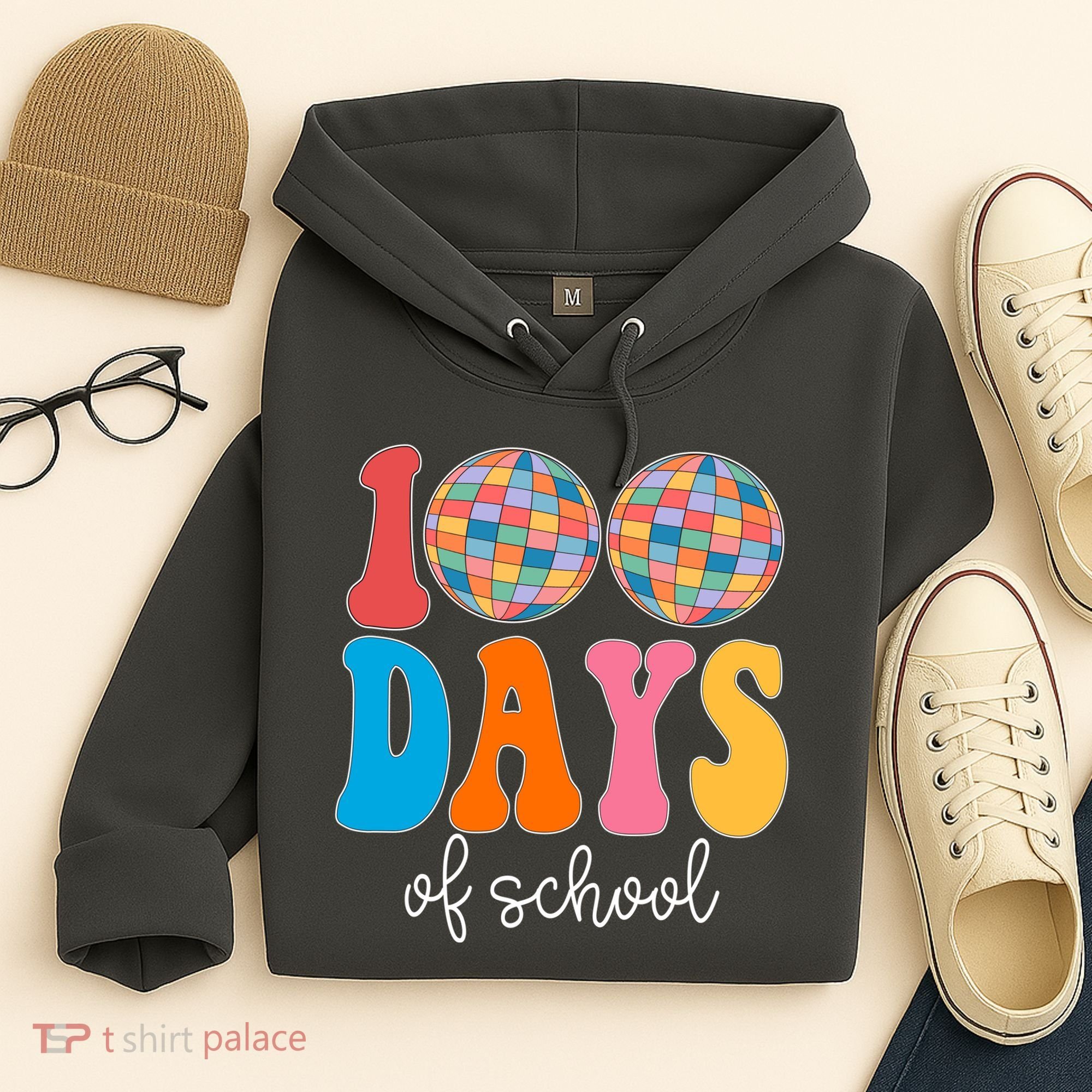 100 Days Of School Disco Celebration Hoodie