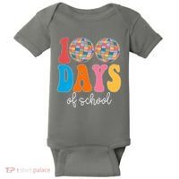 100 Days Of School Disco Celebration Baby Bodysuit thumb 0