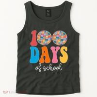 100 Days Of School Disco Celebration Tank Top thumb 2