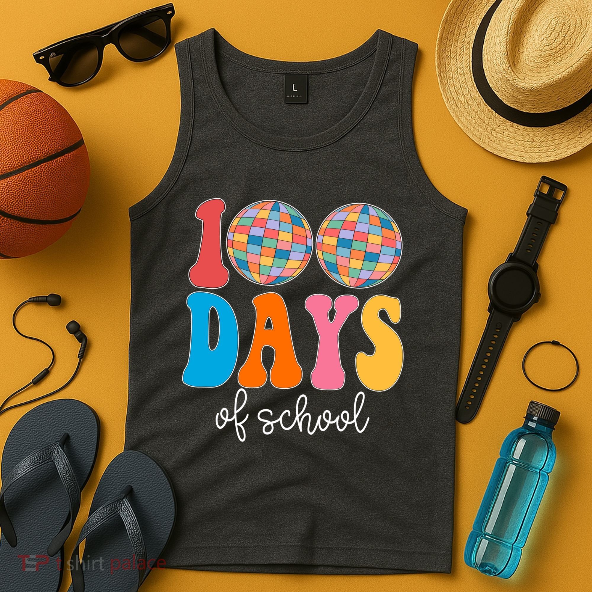 100 Days Of School Disco Celebration Tank Top