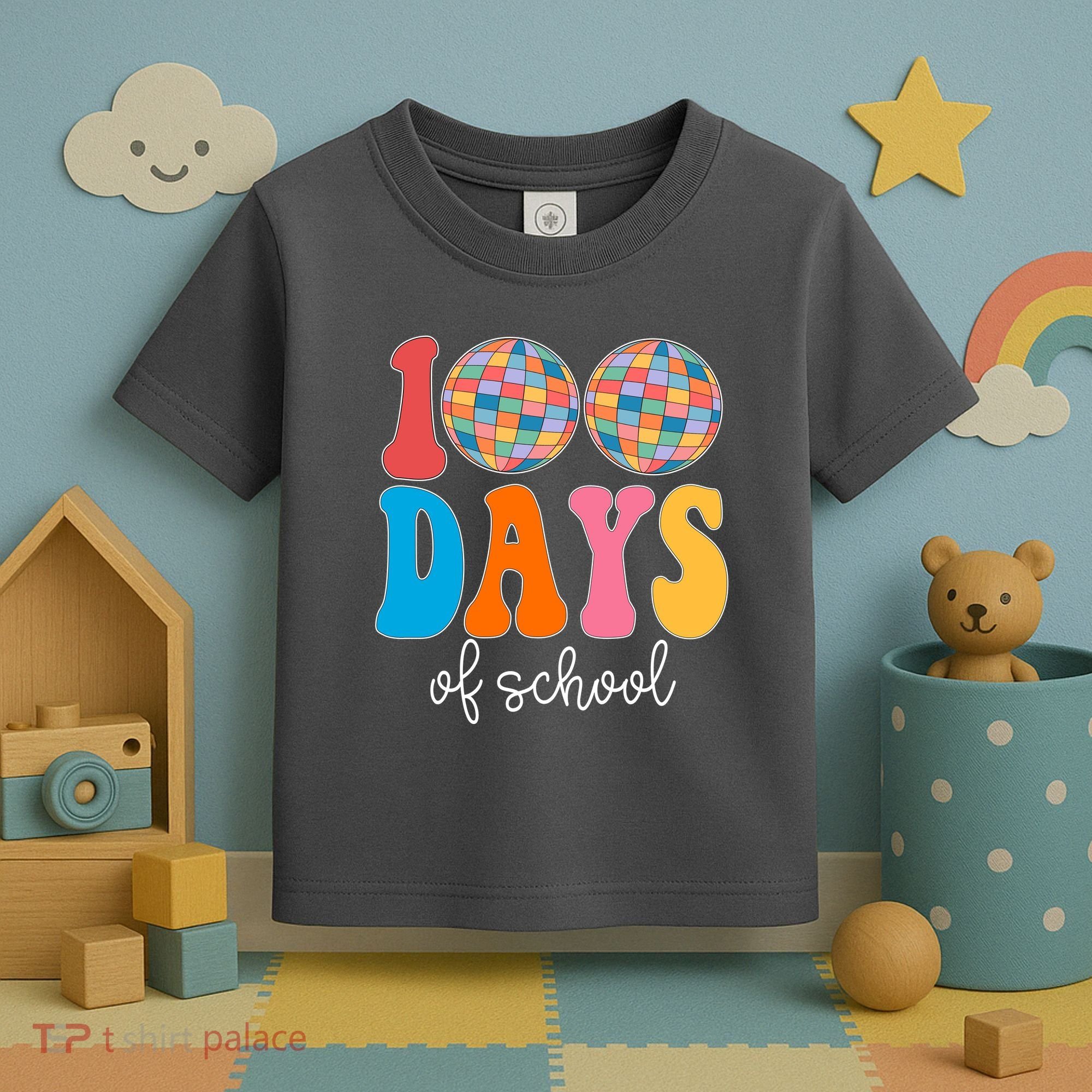 100 Days Of School Disco Celebration Toddler T-Shirt