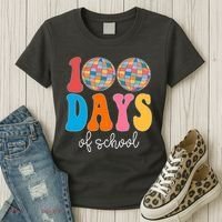100 Days Of School Disco Celebration Women's T-Shirt thumb 3