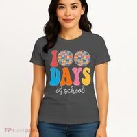 100 Days Of School Disco Celebration Women's T-Shirt thumb 4