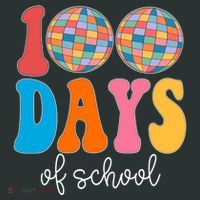 100 Days Of School Disco Celebration Kids Long Sleeve Shirt thumb 2